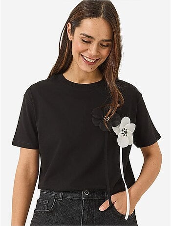 T-shirt en coton à manches courtes accessory lucci