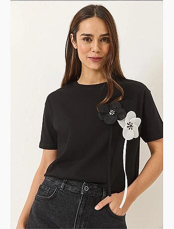 T-shirt en coton à manches courtes accessory lucci