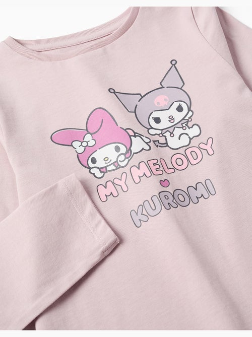 T-shirt en coton à manches longues avec imprimé Kuromi - Kiabi T-shirt en coton à manches longues avec imprimé Kuromi - Kiabi