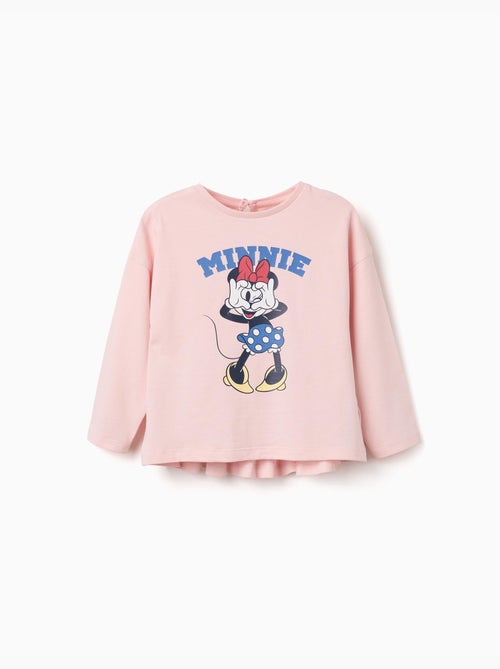 T-shirt en coton à manches longues avec imprimé minnie - Kiabi T-shirt en coton à manches longues avec imprimé minnie - Kiabi