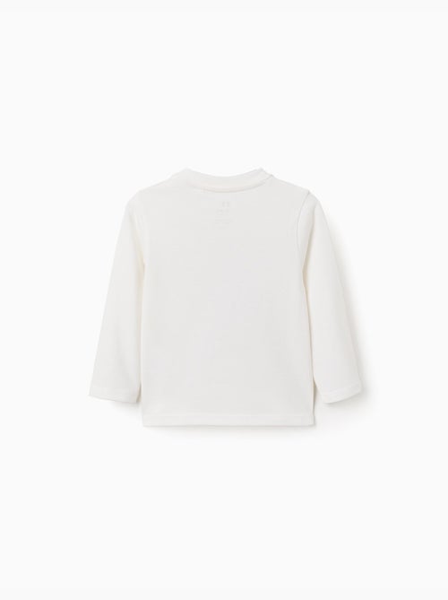 T-shirt en coton à manches longues avec imprimé ours - Kiabi T-shirt en coton à manches longues avec imprimé ours - Kiabi