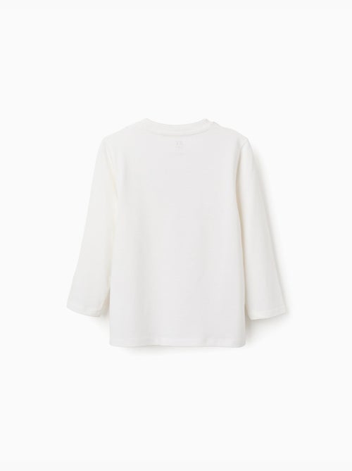 T-shirt en coton à manches longues avec imprimé Shapes - Kiabi T-shirt en coton à manches longues avec imprimé Shapes - Kiabi