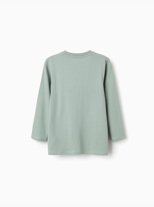 T-shirt en coton à manches longues avec imprimé Shapes - Kiabi T-shirt en coton à manches longues avec imprimé Shapes - Kiabi