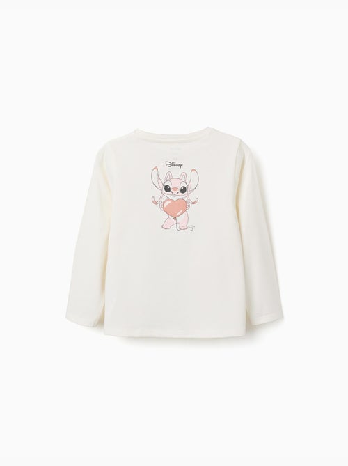 T-shirt en coton à manches longues avec imprimé stitch is cute - Kiabi T-shirt en coton à manches longues avec imprimé stitch is cute - Kiabi
