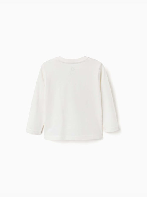 T-shirt en coton à manches longues avec imprimé ZY en relief - Kiabi T-shirt en coton à manches longues avec imprimé ZY en relief - Kiabi