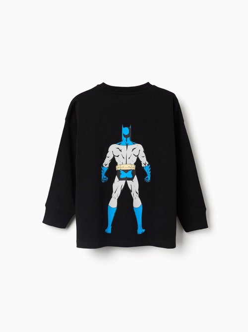 T-shirt en coton à manches longues avec imprimés batman - Kiabi T-shirt en coton à manches longues avec imprimés batman - Kiabi