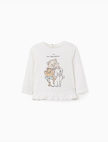 T-shirt en coton à manches longues avec Les Aristochats