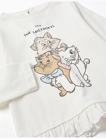 T-shirt en coton à manches longues avec Les Aristochats