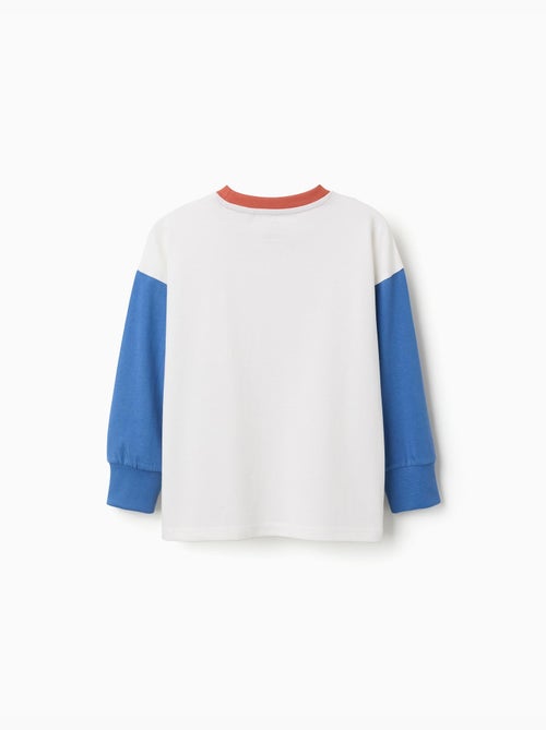 T-shirt en coton à manches longues avec poche - Kiabi T-shirt en coton à manches longues avec poche - Kiabi