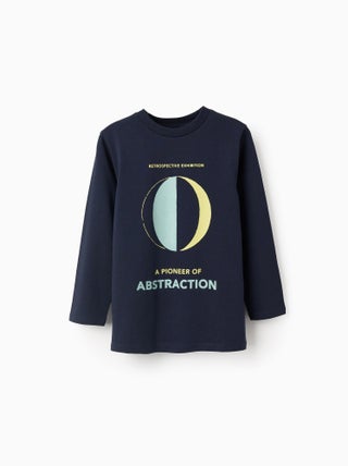 T-Shirt en Coton à Manches Longues