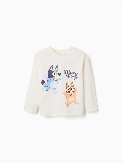 T-shirt en coton à manches longues et imprimé Bluey - Kiabi