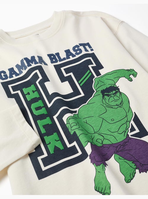 T-shirt en coton à manches longues et imprimé Hulk en relief - Kiabi T-shirt en coton à manches longues et imprimé Hulk en relief - Kiabi