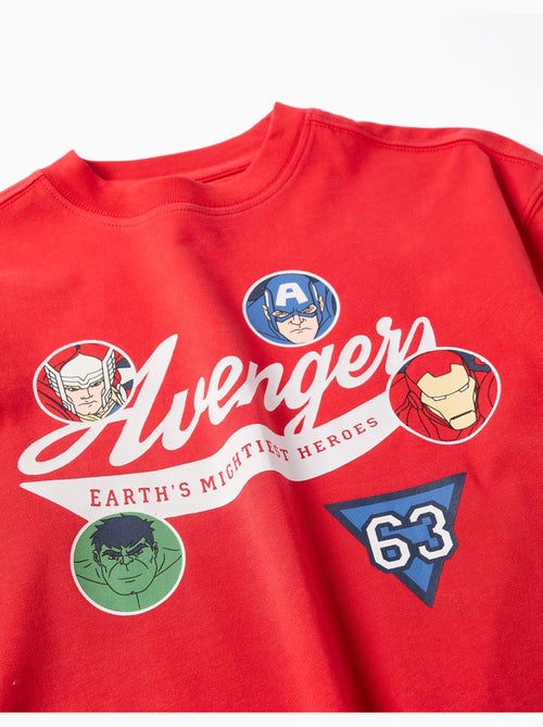T-shirt en coton à manches longues et imprimés Avengers - Kiabi T-shirt en coton à manches longues et imprimés Avengers - Kiabi