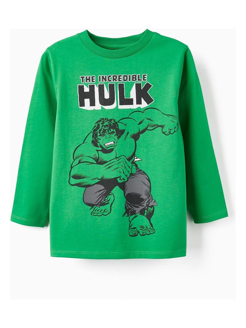 Chemise Manches Courtes Garçon Marvel Avengers Hulk - Taille XL 14/16 - 100% Polyester - Neuve Avec étiquette