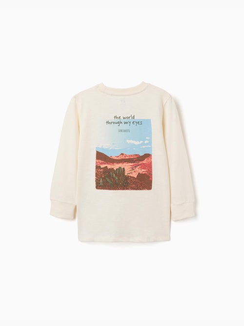T-shirt en coton à manches longues Lanzarote - Kiabi