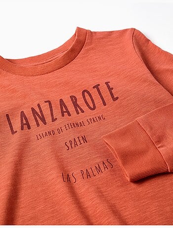 T-shirt en coton à manches longues Work of Art