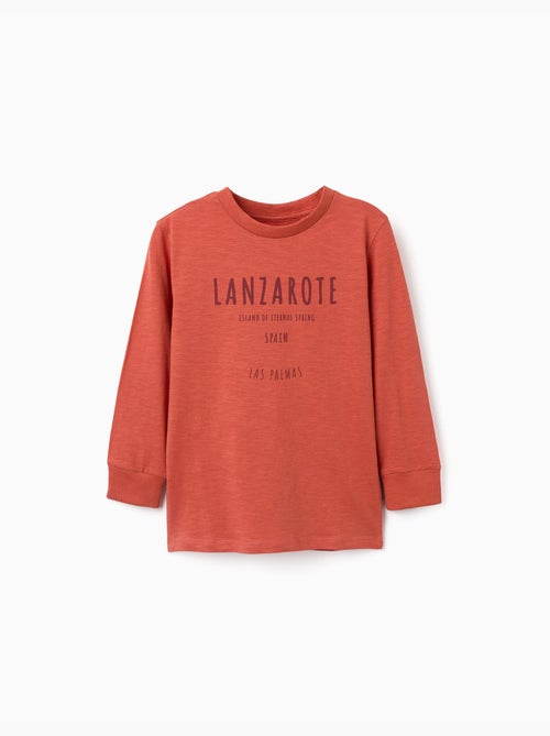 T-shirt en coton à manches longues Lanzarote - Kiabi