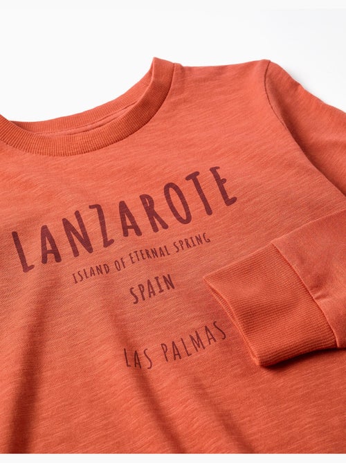 T-shirt en coton à manches longues Lanzarote - Kiabi
