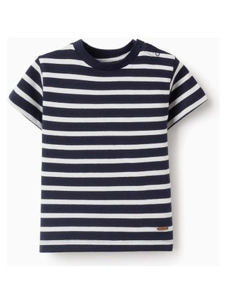 T-shirt en Coton à Rayures