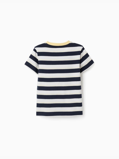 T-shirt en coton à rayures - Kiabi