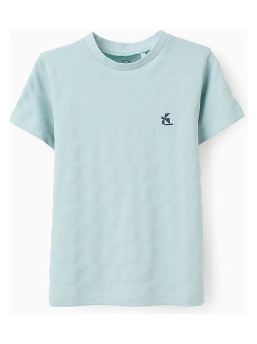 T-shirt en Coton à Rayures Texturées - Kiabi