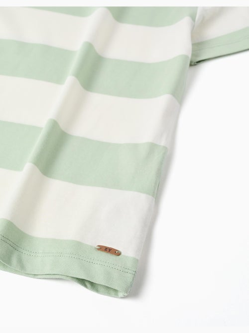 T-shirt en coton à rayures - Kiabi