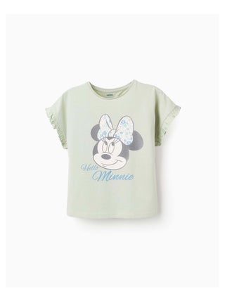 T-shirt en Coton à Volants Minnie