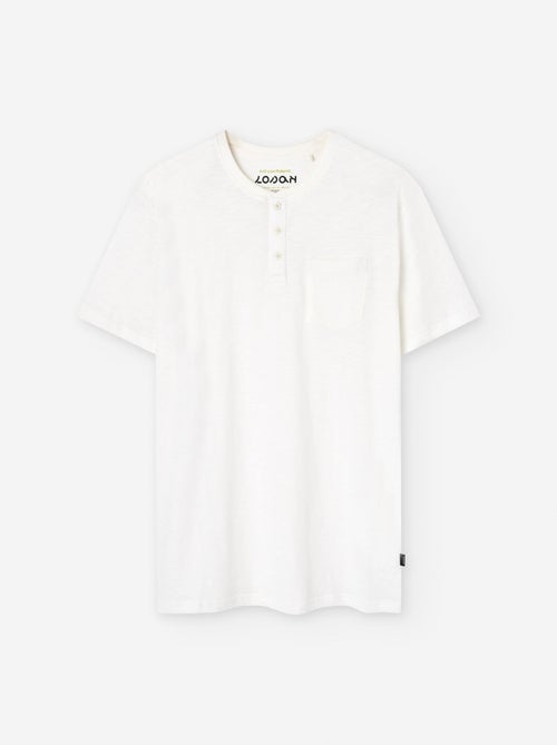 T-shirt en Coton avec des Boutons - Kiabi
