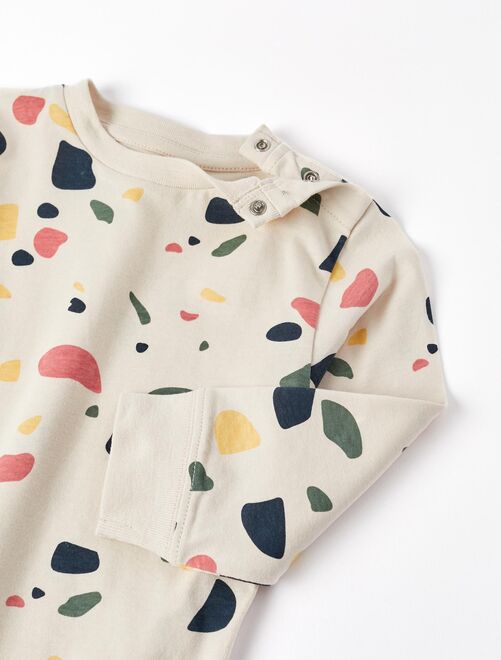 T-shirt en Coton avec Formes Colorées pour Bébé Garçon manches longues  GREAT GOALS GREAT WORLD - Kiabi