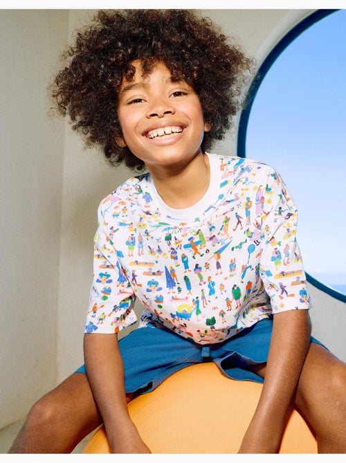T-shirt en coton avec illustration Carolina Celas x Zippy - Kiabi