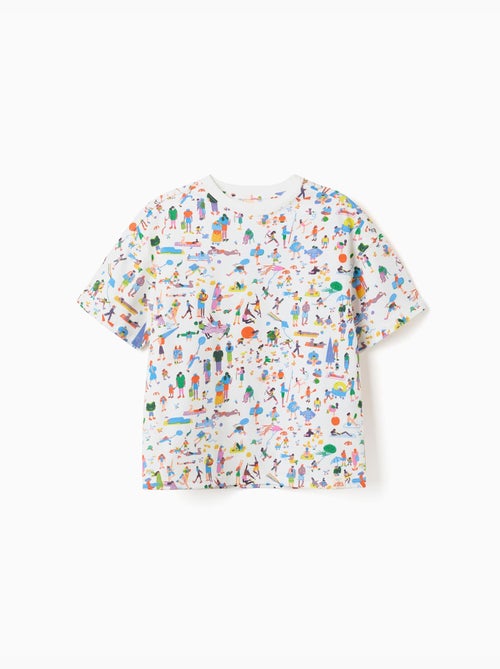 T-shirt en coton avec illustration Carolina Celas x Zippy - Kiabi