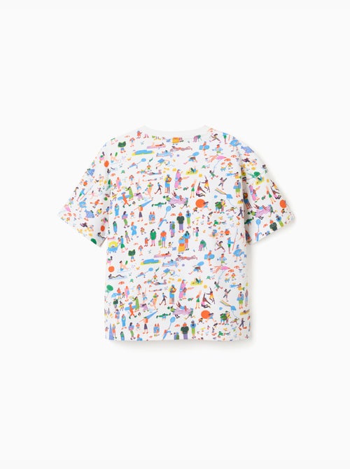T-shirt en coton avec illustration Carolina Celas x Zippy - Kiabi