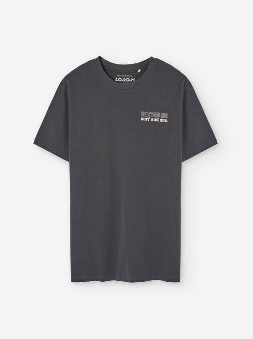 T-shirt en Coton avec Impression sur la Poitrine - Kiabi