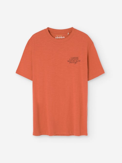 T-shirt en Coton avec Impression sur la Poitrine - Kiabi