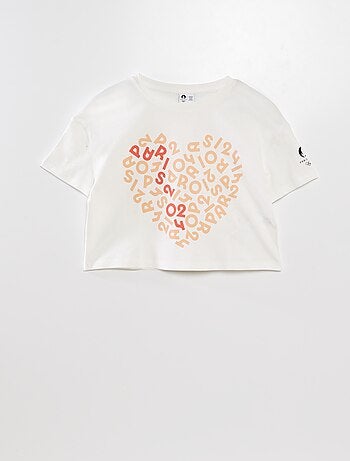 T-shirt en coton avec imprimé - Paris 2024
