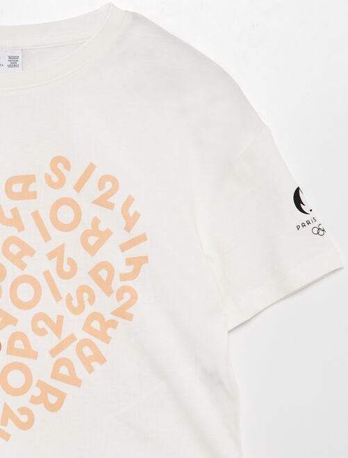T-shirt en coton avec imprimé - Paris 2024 - Kiabi