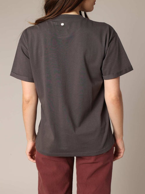 T-shirt en coton avec imprimé aigle et message « Desert Soul » 'Deeluxe' - Kiabi
