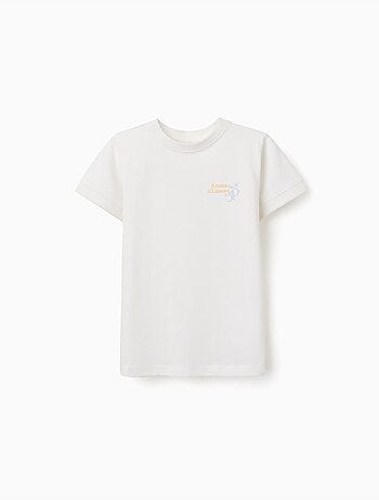 T-shirt en coton avec imprimé Aroma di Limone