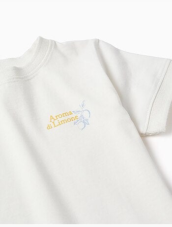 T-shirt en coton avec imprimé Aroma di Limone