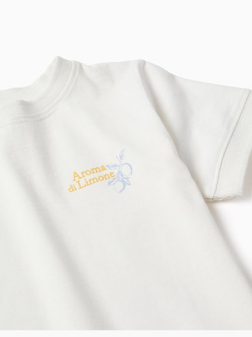 T-shirt en coton avec imprimé Aroma di Limone - Kiabi