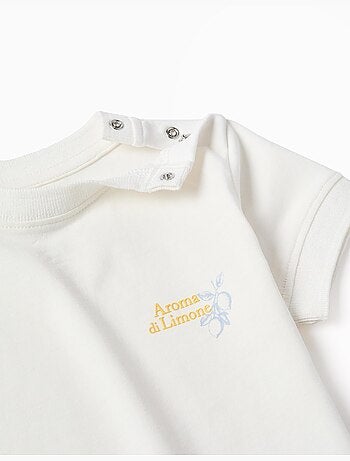 T-shirt en coton avec imprimé Aroma di Limone