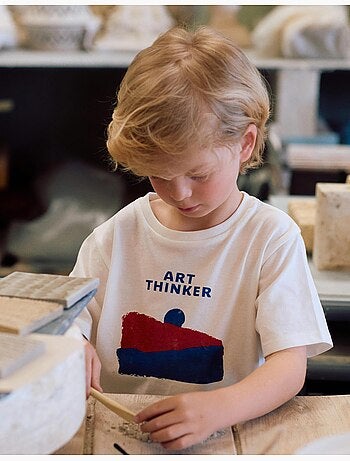 T-shirt en coton avec imprimé Just Colors