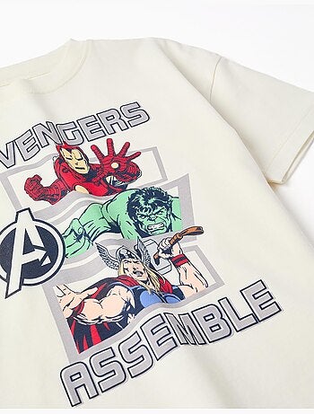 T-shirt en coton avec imprimé Avengers