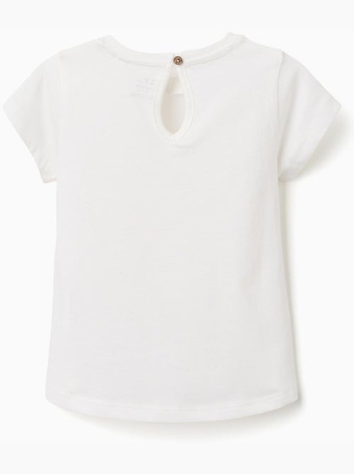 T-shirt en coton avec imprimé Be Curious - Kiabi