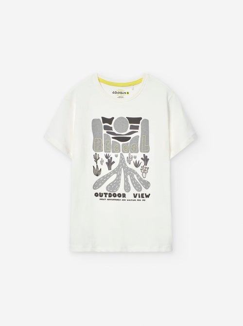 T-shirt en Coton avec Imprimé - Kiabi