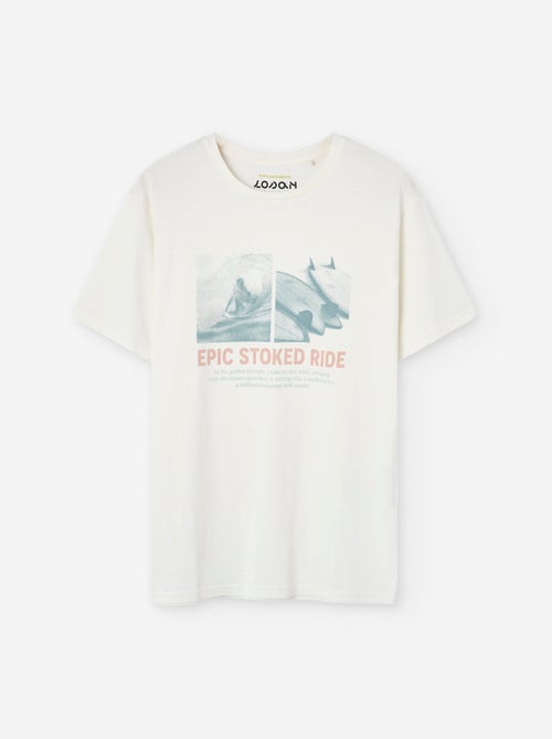 T-shirt en Coton avec Imprimé - Kiabi