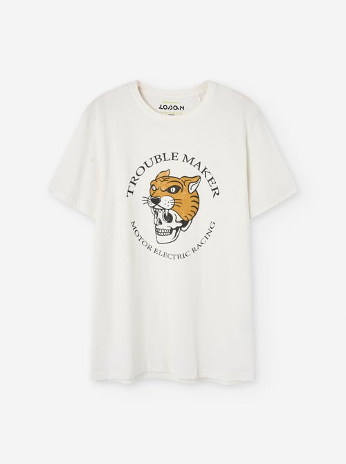 T-shirt en Coton avec Imprimé - Kiabi