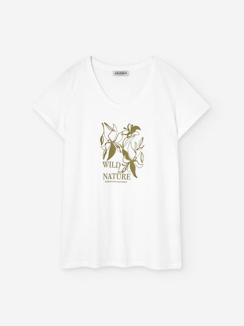 T-Shirt en Coton avec Imprimé - Kiabi