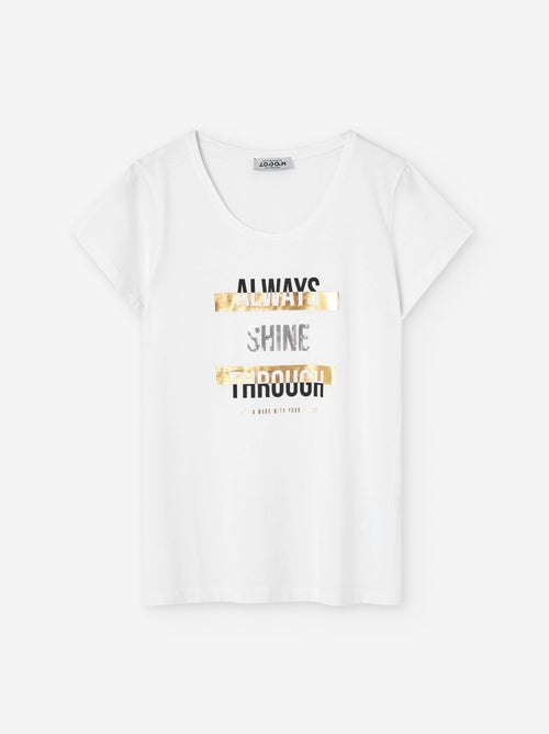 T-Shirt en Coton avec Imprimé - Kiabi
