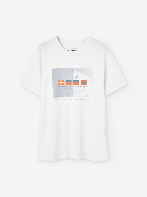 T-shirt en Coton avec Imprimé - Kiabi